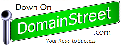 Domain Street banner for DomainSt.co and DownOnDomainStreet.com