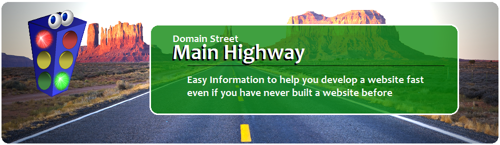 Domain Street gives you Easy Information about developing a Web Presence on the Main Highway